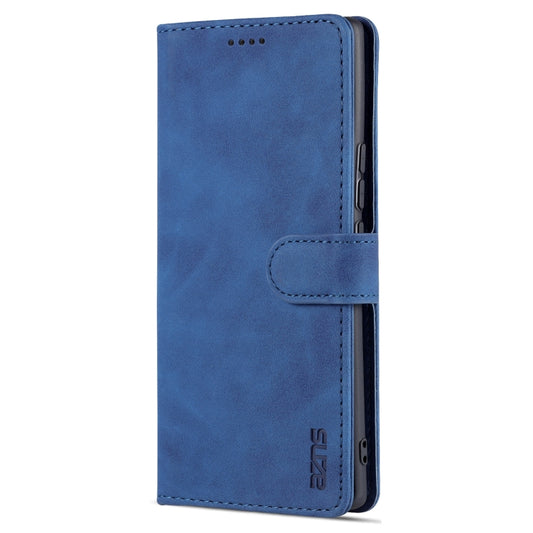 For Honor 60 AZNS Skin Feel Calf Texture Horizontal Flip Leather Phone Case(Blue) by AZNS