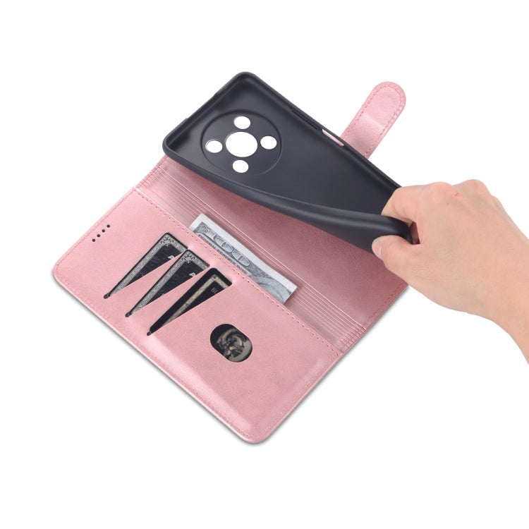 For Honor X30 AZNS Skin Feel Calf Texture Horizontal Flip Leather Phone Case(Rose Gold) by AZNS