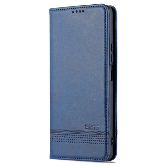 For Honor X30 AZNS Magnetic Calf Texture Leather Phone Case(Dark Blue) by AZNS
