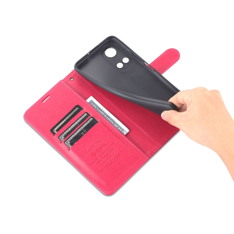 For Honor Play 30 Plus AZNS Sheepskin Texture Flip Leather Phone Case(Red) by AZNS