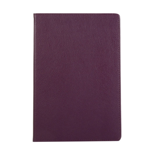 For Samsung Galaxy Tab S8 Ultra 360 Degrees Rotation Holder Litchi Leather Tablet Case(Purple) by bashfashion