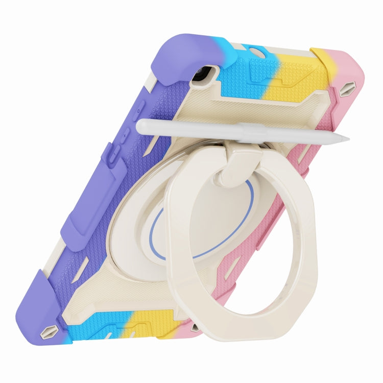 For Samsung Galaxy Tab A 8.0 2019 SM-T290 Armor Contrast Color Silicone + PC Tablet Case(Colorful Pink) by bashfashion