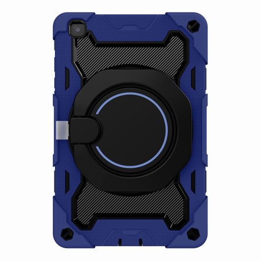 For Samsung Galaxy Tab A 8.0 2019 SM-T290 Armor Contrast Color Silicone + PC Tablet Case(Navy Blue) by bashfashion