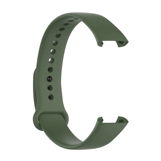 For Xiaomi Redmi Band Pro Solid Color Silicone Watch Band(Dark Green) by bashfashion