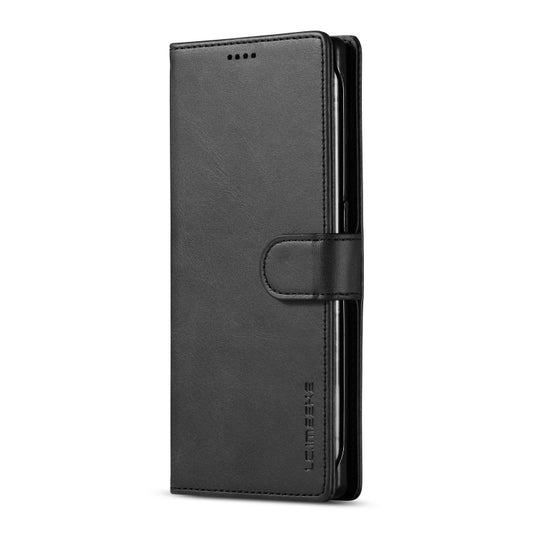 For Honor 50 Lite LC.IMEEKE Calf Texture Flip Leather Phone Case(Black) by LC.IMEEKE