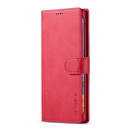 For Honor 50 Lite LC.IMEEKE Calf Texture Flip Leather Phone Case(Red) by LC.IMEEKE