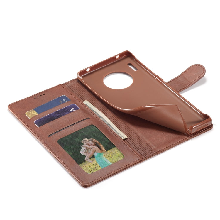 For Honor 50 Lite LC.IMEEKE Calf Texture Flip Leather Phone Case(Brown) by LC.IMEEKE