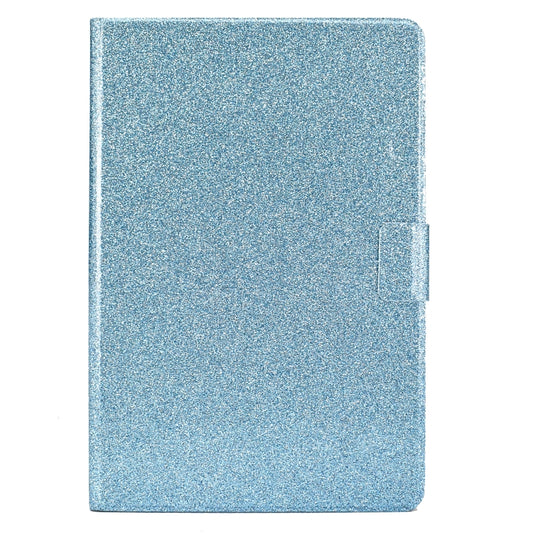For Samsung Galaxy Tab S8 / S7 Varnish Glitter Powder Smart Leather Tablet Case(Blue) by bashfashion