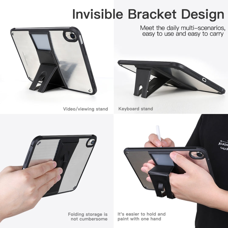 PC+TPU Transparent Holder Tablet Case For iPad mini 2019(Black) by bashfashion