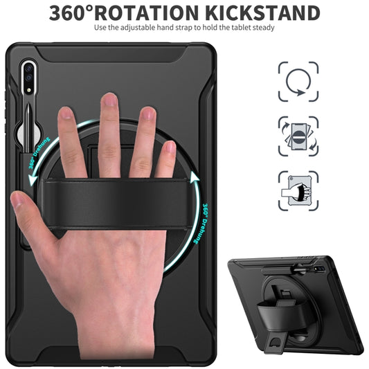 For Samsung Galaxy Tab S10 Ultra / S9 Ultra / S8 Ultra Shockproof TPU + PC Tablet Case(Black) by bashfashion