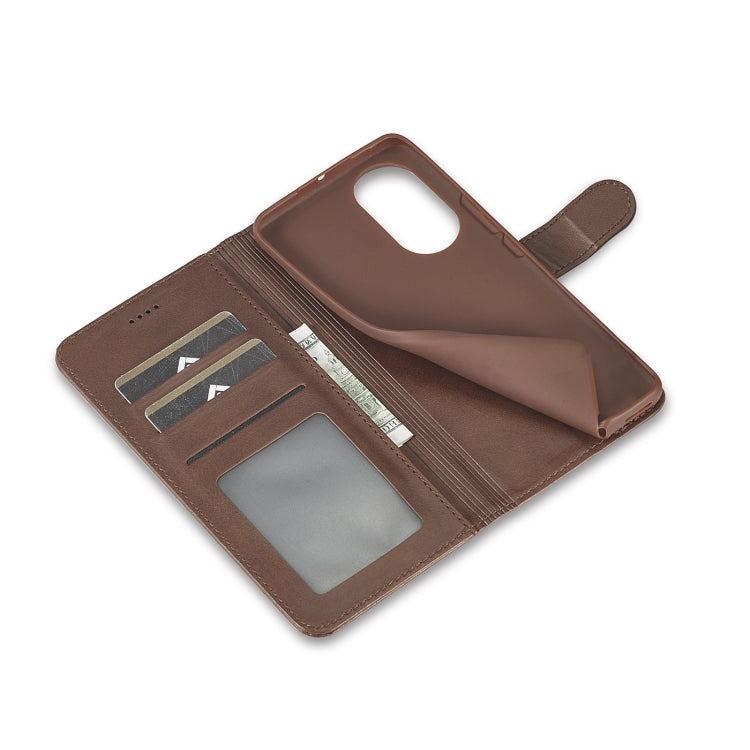 For Honor 50 SE LC.IMEEKE Calf Texture Leather Phone Case(Coffee) by LC.IMEEKE