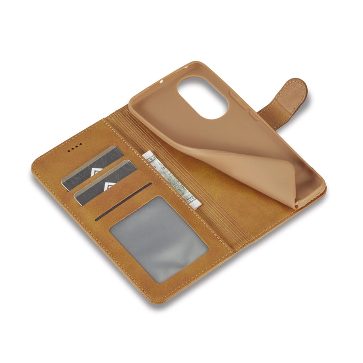 For Honor 50 SE LC.IMEEKE Calf Texture Leather Phone Case(Brown) by LC.IMEEKE