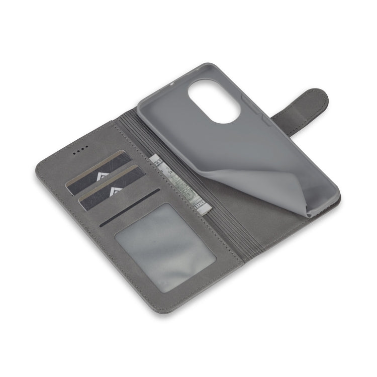 For Honor 50 / nova 9 LC.IMEEKE Calf Texture Leather Phone Case(Grey) by LC.IMEEKE