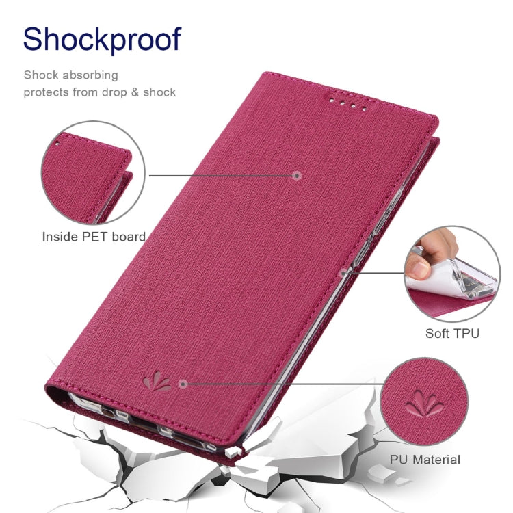 For OnePlus 10 Pro ViLi DMX Series Shockproof Magnetic Flip Leather Phone Case(Rose Red) by ViLi