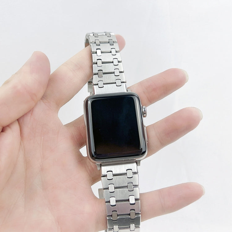 Oak Three Strains Metal Watch Band For Apple Watch Series 9&8&7 41mm / SE 3&SE 2&6&SE&5&4 40mm / 3&2&1 38mm by bashfashion