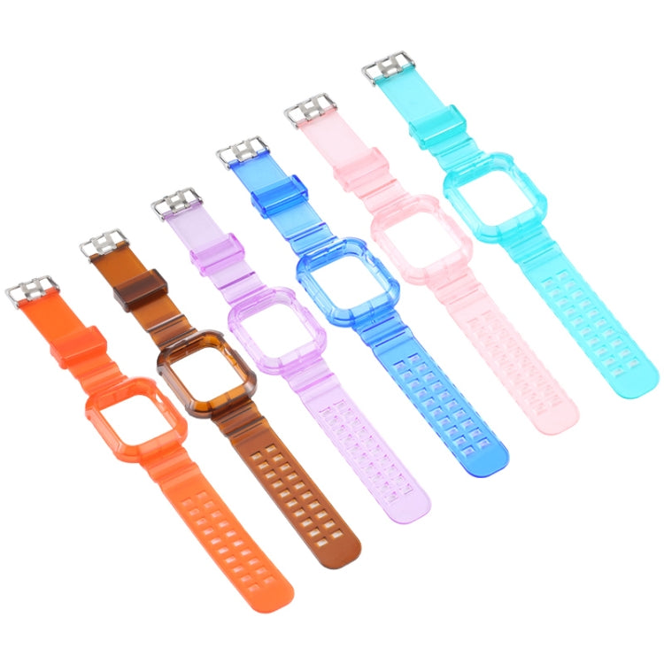 Transparent Watch Band For Apple Watch Series 9&8&7 41mm / SE 3&SE 2&6&SE&5&4 40mm / 3&2&1 38mm(Transparent) by bashfashion