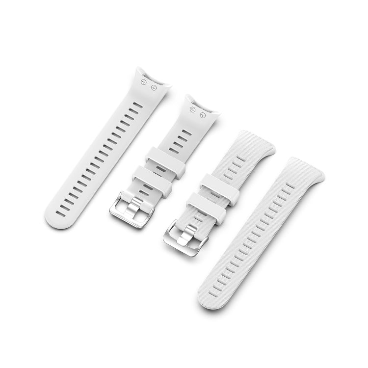 For Garmin Forerunner 45 & 45S Silicone Watch Band(White) by bashfashion