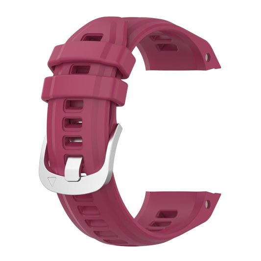 For Garmin Instinct 2S Silicone Watch Band(Wine Red) by bashfashion