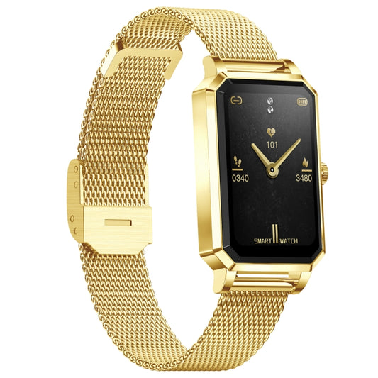 NX2 1.13 inch Color Screen Women Smart Watch, Support Physiological Reminder / Heart Rate Monitoring(Gold) by bashfashion