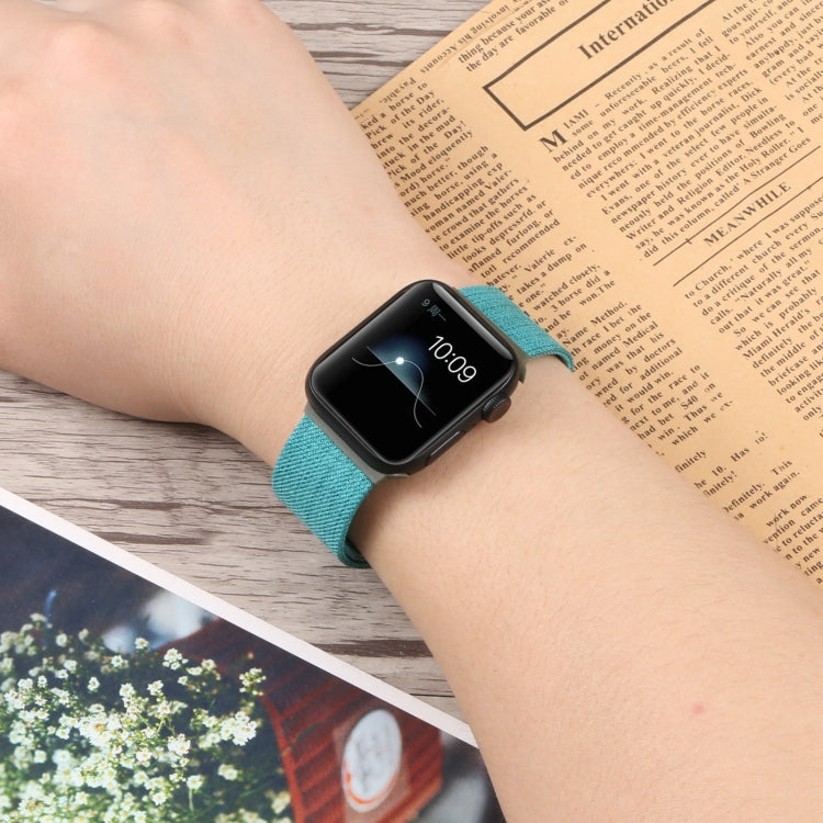 Cloth Watch Band For Apple Watch Series 9&8&7 41mm / SE 3&SE 2&6&SE&5&4 40mm / 3&2&1 38mm(A) by bashfashion