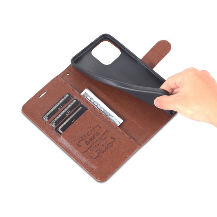 For Honor X8 / X30i AZNS Sheepskin Texture Flip Leather Phone Case(Brown) by AZNS