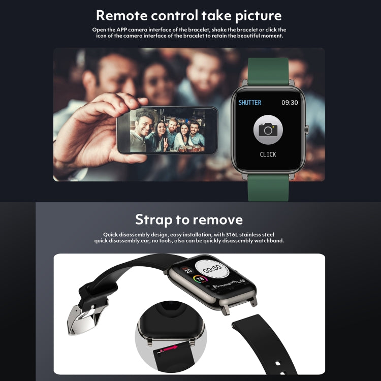 Rogbid Rowatch 1 1.4 inch IPS Screen Smart Watch, Support Blood Pressure Monitoring/Sleep Monitoring(Green) by Rogbid