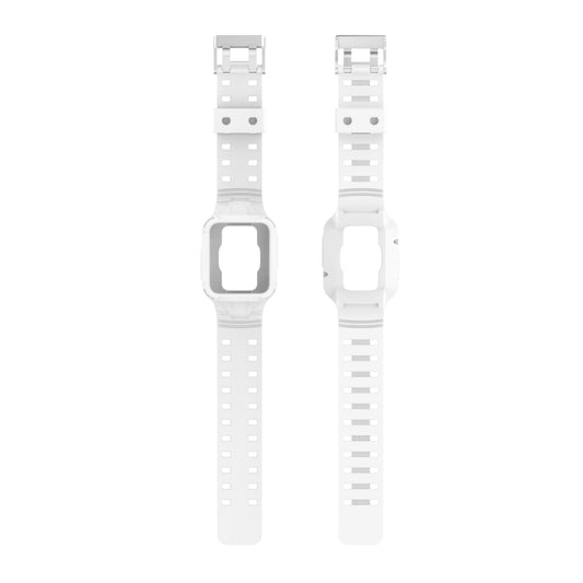 For Xiaomi Redmi Watch 2 Lite/Watch Lite 2/Watch Lite/Redmi Watch 2/Redmi Watch Silicone Integrated Watch Band(White) by bashfashion