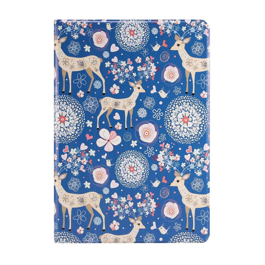 For Samsung Galaxy Tab S8 / Tab S7 Painted Voltage Pen Slot Tablet Smart Case(Blue Elk) by bashfashion