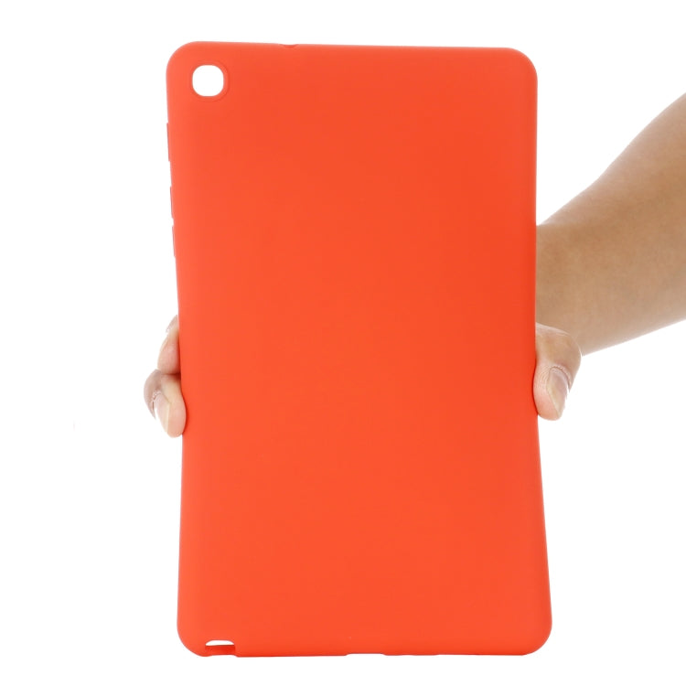 For Samsung Galaxy Tab A 8.0&S Pen 2019 Solid Color Liquid Silicone Shockpoof Tablet Case(Red) by bashfashion