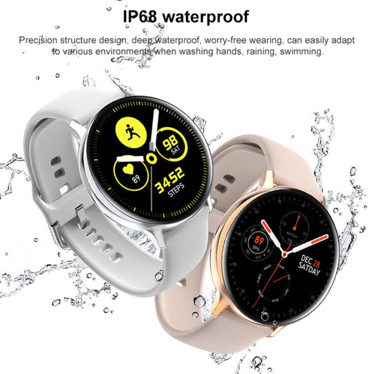 S30 1.28 inch TFT Screen Smart Wristband, Support Body Temperature Monitoring/Sleep Monitoring(Rose Gold Silicone) by bashfashion