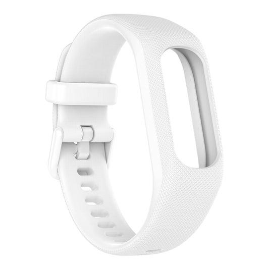 For Garmin Smart 5 Solid Color Silicone Watch Band(White) by bashfashion