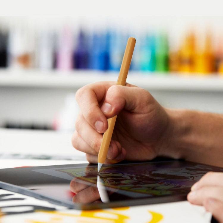 DUX DUCIS Stoyobe Ultra-thin Silicone Protective Case for Apple Pencil Pro / 2(Orange) by DUX DUCIS