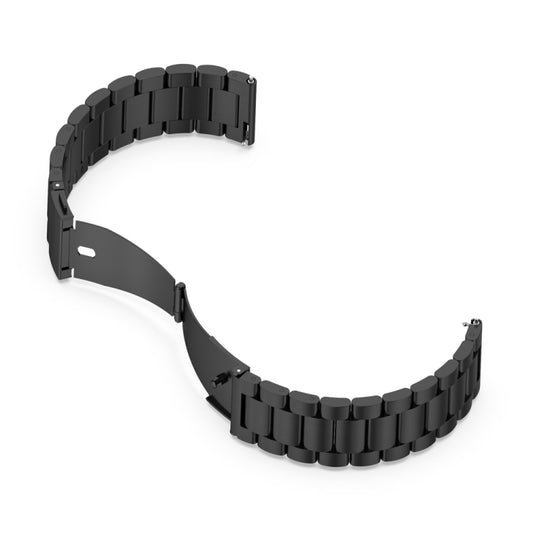 For Huawei GT 3 Pro 46mm Three-bead Metal Steel Watch Band(Black) by bashfashion