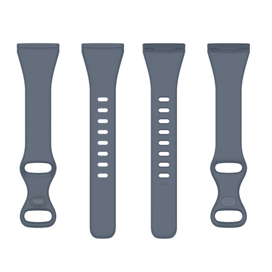For Fitbit Versa 4 / Versa 3 / Sense Universal TPU Watch Band, Size:S(Blue Grey) by bashfashion