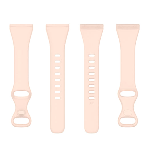 For Fitbit Versa 4 / Versa 3 / Sense Universal TPU Watch Band, Size:S(Sand Pink) by bashfashion
