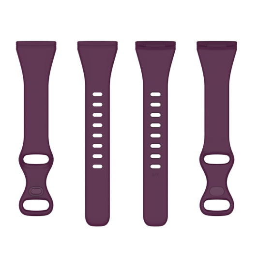 For Fitbit Versa 4 / Versa 3 / Sense Universal TPU Watch Band, Size:S(Dark Purple) by bashfashion