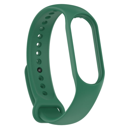 For Xiaomi Mi Band 7 / 7NFC / 6 / 6 NFC / 5 / 5 NFC / Amazfit Band 5 Official Silicone Watch Band(Dark Green) by bashfashion