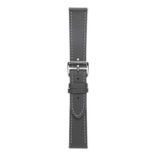 For Samsung Galaxy Watch4 40mm / 44mm Plain Weave Leather Watch Band(Grey) by bashfashion