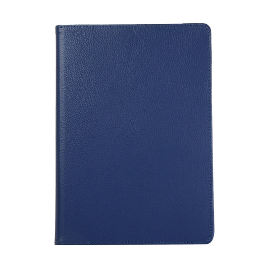 For Lenovo M10 Plus 3rd Litchi Texture 360 Degrees Rotation Leather Tablet Case with Holder(Dark Blue) by bashfashion