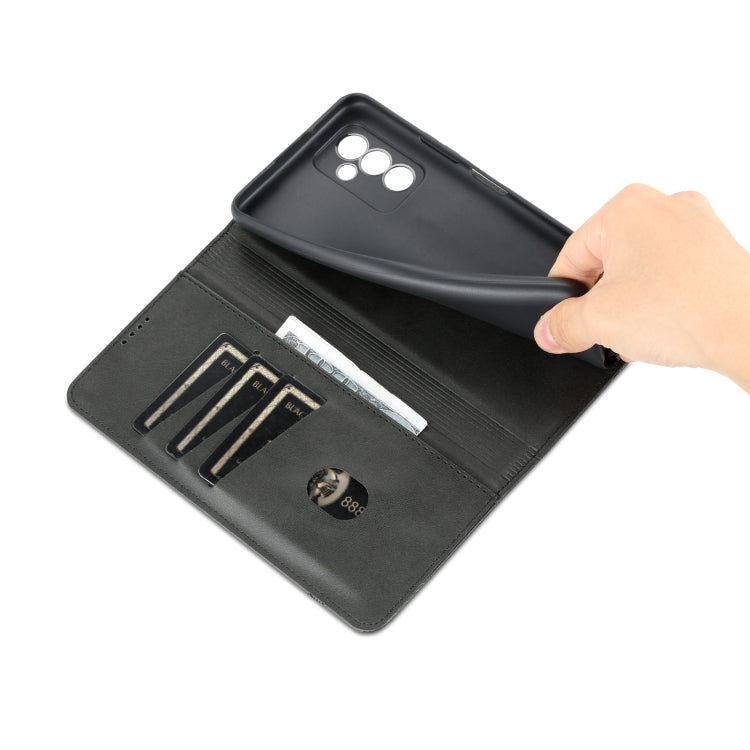 For Huawei Maimang 11 AZNS Magnetic Calf Texture Flip Leather Phone Case(Black) by AZNS