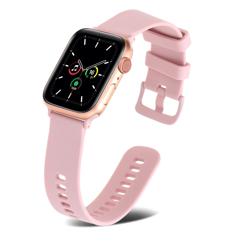 Plain Weave Silicone Watch Band For Apple Watch Ultra 49mm&Watch Ultra 2 49mm / Series 9&8&7 45mm / SE 3&SE 2&6&SE&5&4 44mm / 3&2&1 42mm(Purple) by bashfashion