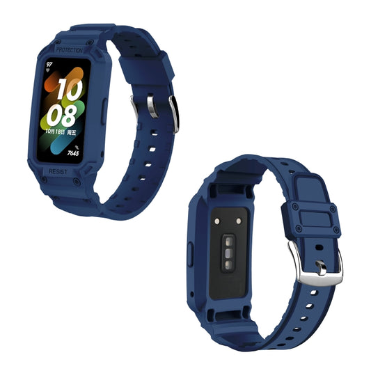 For Huawei Band 7 / 6 / Honor Band 6 Integrated TPU Watch Band(Midnight Blue) by bashfashion