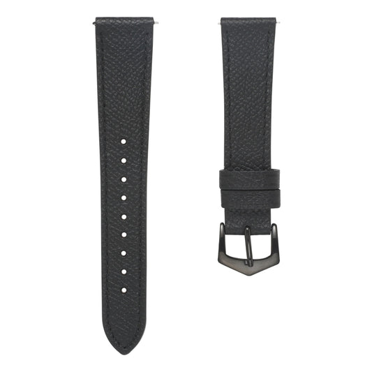 For Samsung Galaxy Watch4 20mm Genuine Leather Watch Band(Black) by bashfashion