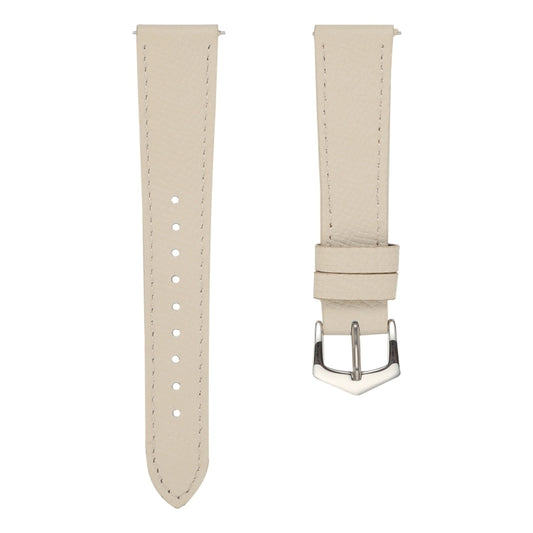 For Samsung Galaxy Watch4 20mm Genuine Leather Watch Band(Apricot) by bashfashion