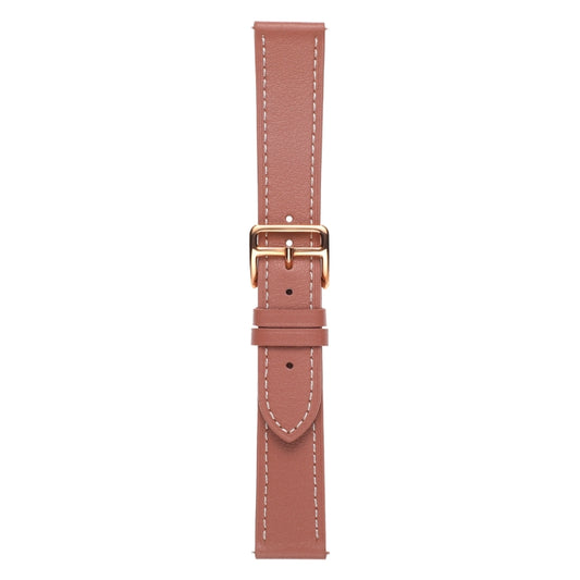 For Huawei Watch GT 3 Pro 22mm Plain Weave Genuine Leather Watch Band(Dark Pink) by bashfashion