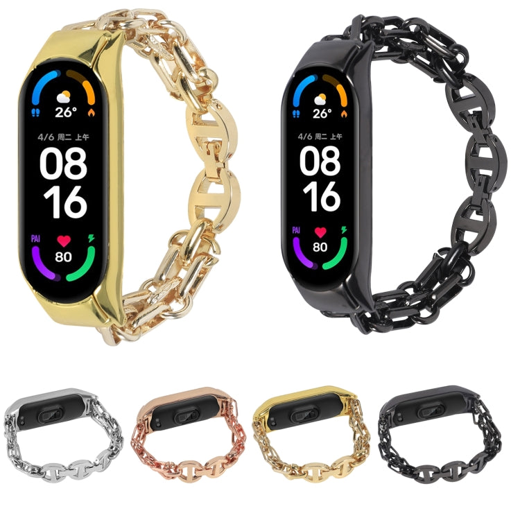 For Xiaomi Mi Band 7 Metal Chain Stainless Steel Watch Band(Silver) by bashfashion