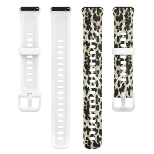 For Huawei Band 7 TPU Watch Band(Brown Leopard Print) by bashfashion