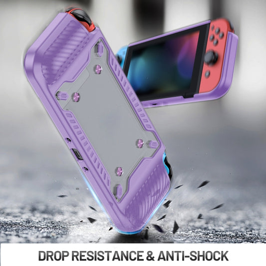 Game Handle Gamepad TPU+PC Protective Case for Switch OLED(Lilac) by bashfashion