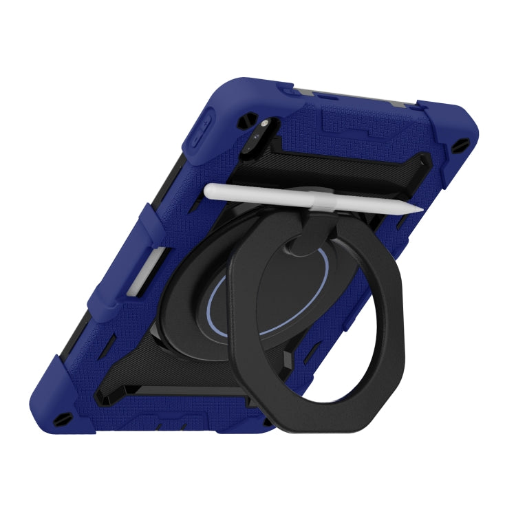 For Huawei Matepad Pro 10.8 Armor Contrast Color Silicone + PC Tablet Case(Navy Blue) by bashfashion