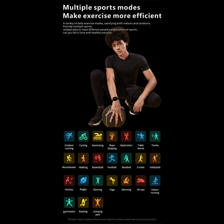 Q9 Pro GT2 1.85 inch TFT HD Screen Smart Watch, Support Body Temperature Monitoring/Heart Rate Monitoring(Black) by bashfashion